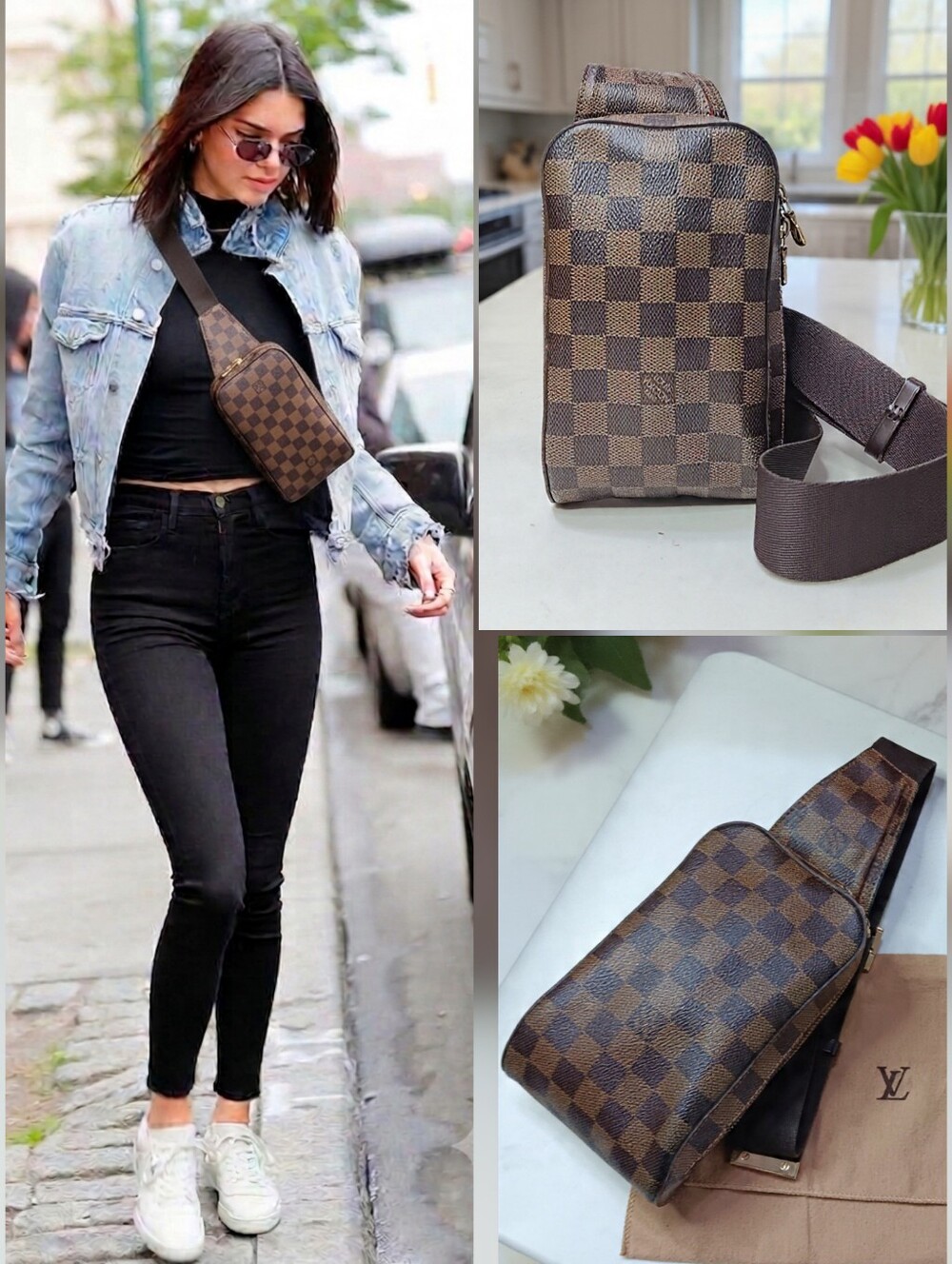 Louis Vuitton Geronimos Damier Ebene Bumbag Crossbody ✨️ LIKE NEW